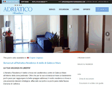 Tablet Screenshot of adriaticoresidence.com